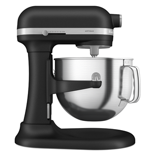 KitchenAid Artisan 6.6 L, melna - Mikseris