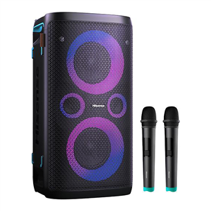 Hisense HP110 Plus Party Rocker One Plus, 2 mikrofoni, melna - Portatīvā mūzikas sistēma HP110