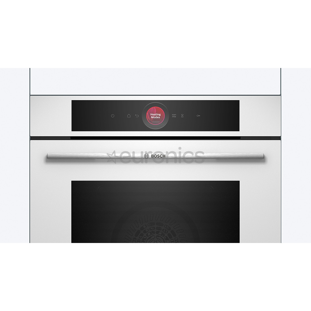 Bosch, Series 8, pyrolytic cleaning, 71 L, white - Built-in oven