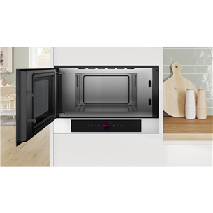 Bosch, Series 8, white - Built-in microwave oven