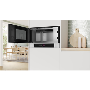 Bosch, Series 8, white - Built-in microwave oven