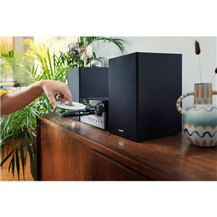 Philips TAM4505, 2.0, 60 W, Bluetooth, USB, CD, black - Music Center