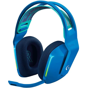 Logitech G733 LIGHTSPEED Wireless RGB, blue - Wireless headset