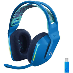 Logitech G733 LIGHTSPEED Wireless RGB, blue - Wireless headset