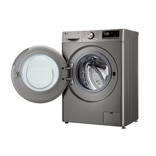 LG R700 Series, 9 kg, depth 47,5 cm, 1200 rpm, silver - Front load washing machine