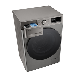 LG R700 Series, 9 kg, depth 47,5 cm, 1200 rpm, silver - Front load washing machine