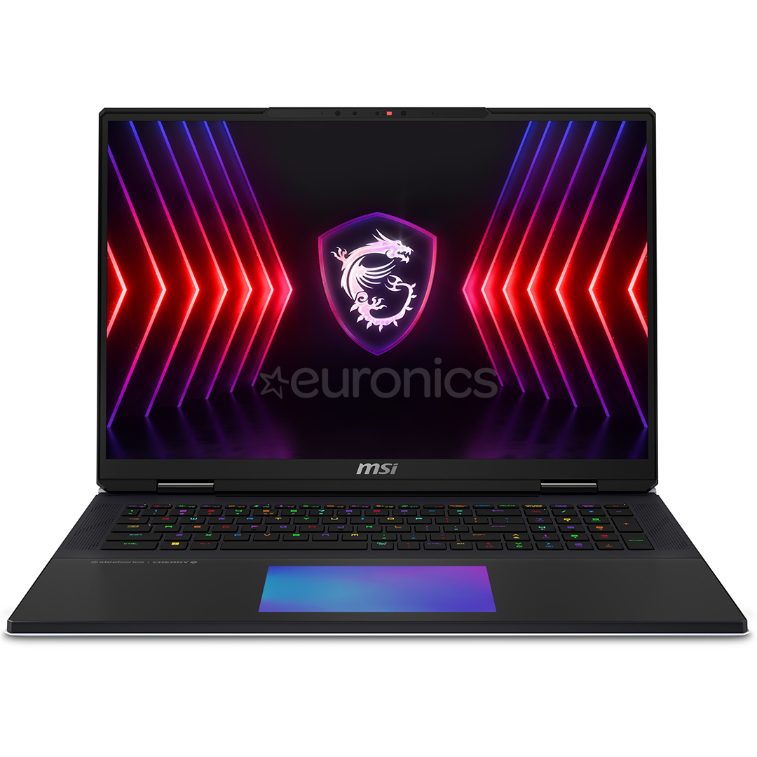 MSI Titan 18 HX A14V, 18'', UHD, 120 Hz, i9, 128 GB, 4 TB, RTX 4090, W11P, ENG, melna - Portatīvais dators