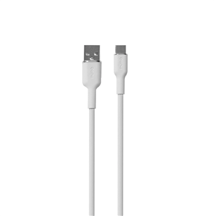 Puro Soft, USB-A / USB-C, 1.5 m, balta - Vads PUUSBCICONWHI