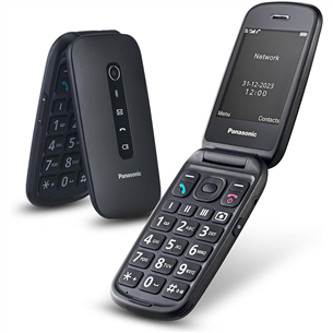 Panasonic KX-TU550, melna - Mobilais telefons