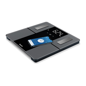 Beurer, Super Black Edition, Bluetooth, black - Diagnostic bathroom scale