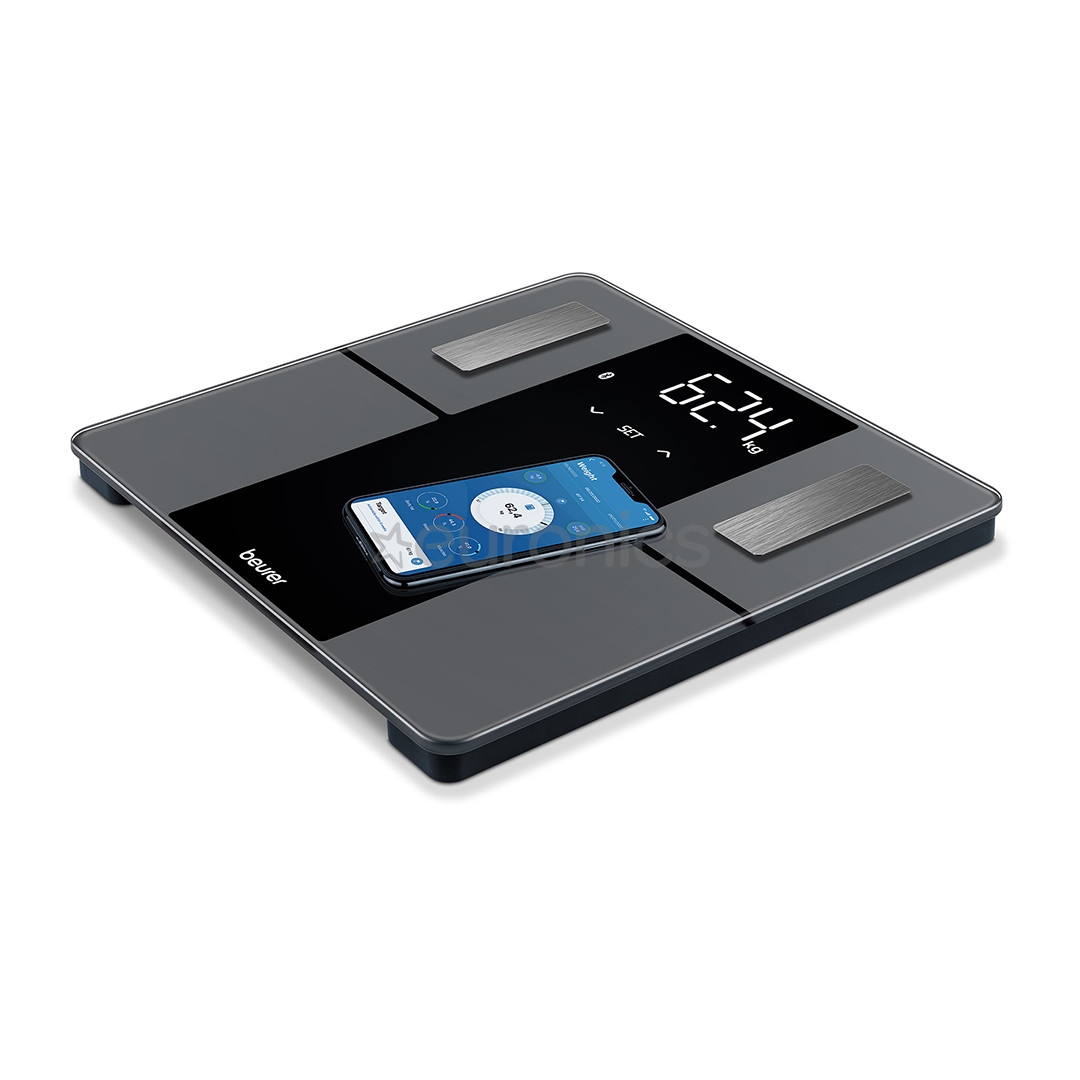 Beurer, Super Black Edition, Bluetooth, black - Diagnostic bathroom scale