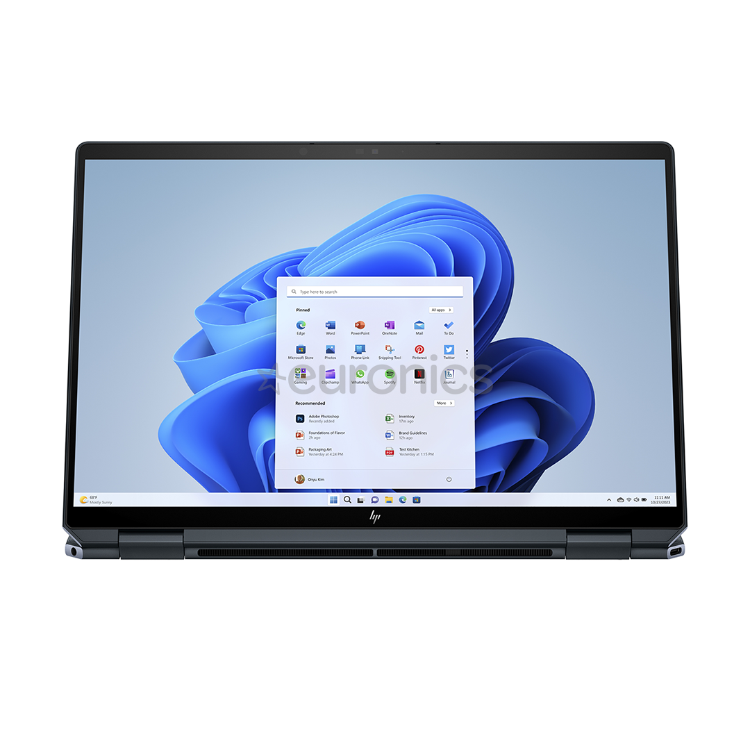 HP Spectre x360 2-in-1 Laptop 14-eu0001no, 14'', 2.8K, OLED, 120 Гц, Core Ultra 5, 16 ГБ, 512 ГБ, SWE, синий - Ноутбук