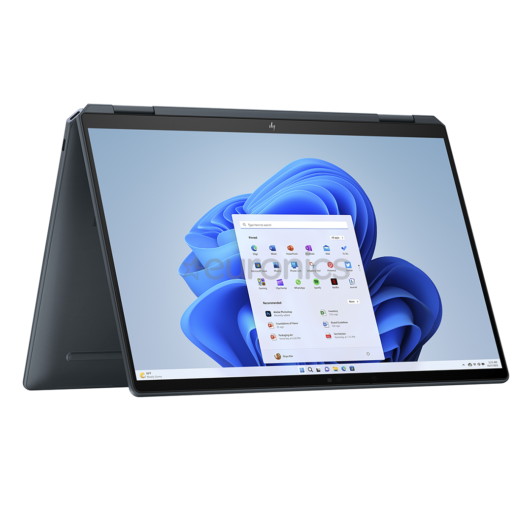 HP Spectre x360 2-in-1 Laptop 14-eu0001no, 14'', 2.8K, OLED, 120 Гц, Core Ultra 5, 16 ГБ, 512 ГБ, SWE, синий - Ноутбук