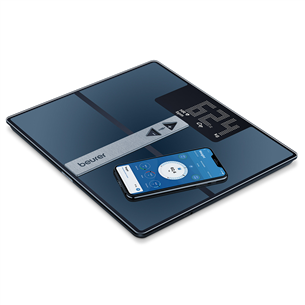 Beurer, WIFI / Bluetooth, blue - Diagnostic bathroom scale