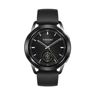 Xiaomi Watch S3, melna - Viedpulkstenis