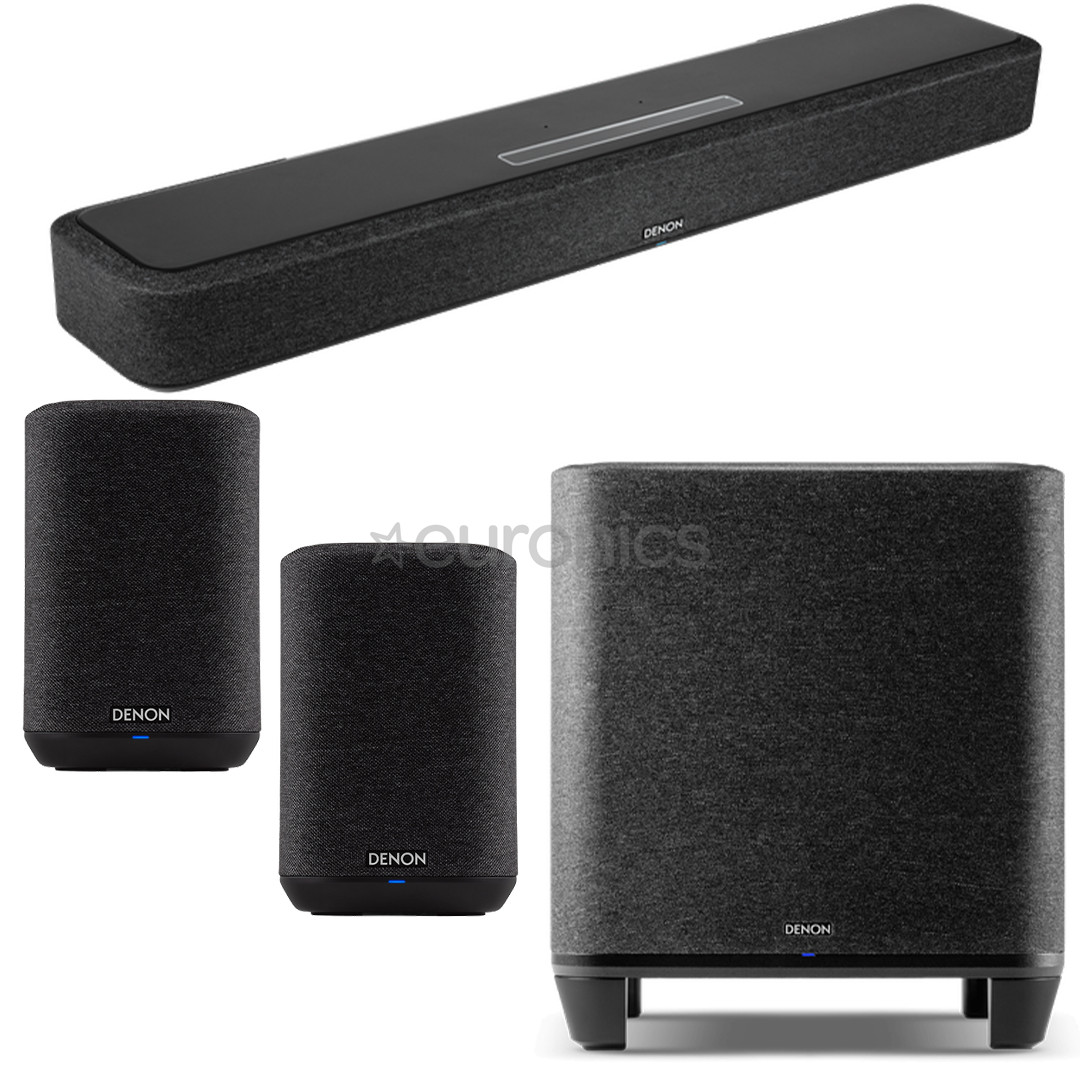 Denon Home Sound Bar 550 + 2x Home 150 + Home Subwoofer, black - Soundbar sound system