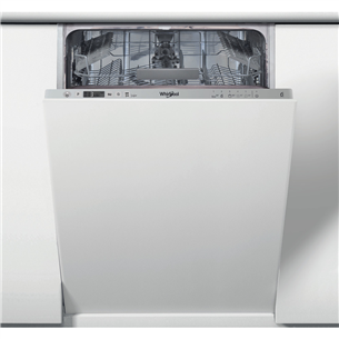 Whirlpool, 10 komplekti, platums 45 cm - Iebūvējama trauku mazgājamā mašīna WSIC3M27