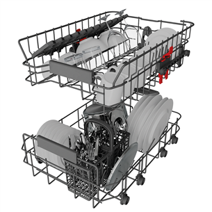 Whirlpool, 10 komplekti, platums 45 cm - Iebūvējama trauku mazgājamā mašīna