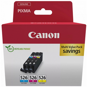 Canon CLI-526 C/M/Y Multi-pack - Tintes komplekts
