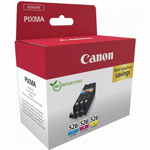 Canon CLI-526 C/M/Y Multi-pack - Tintes komplekts