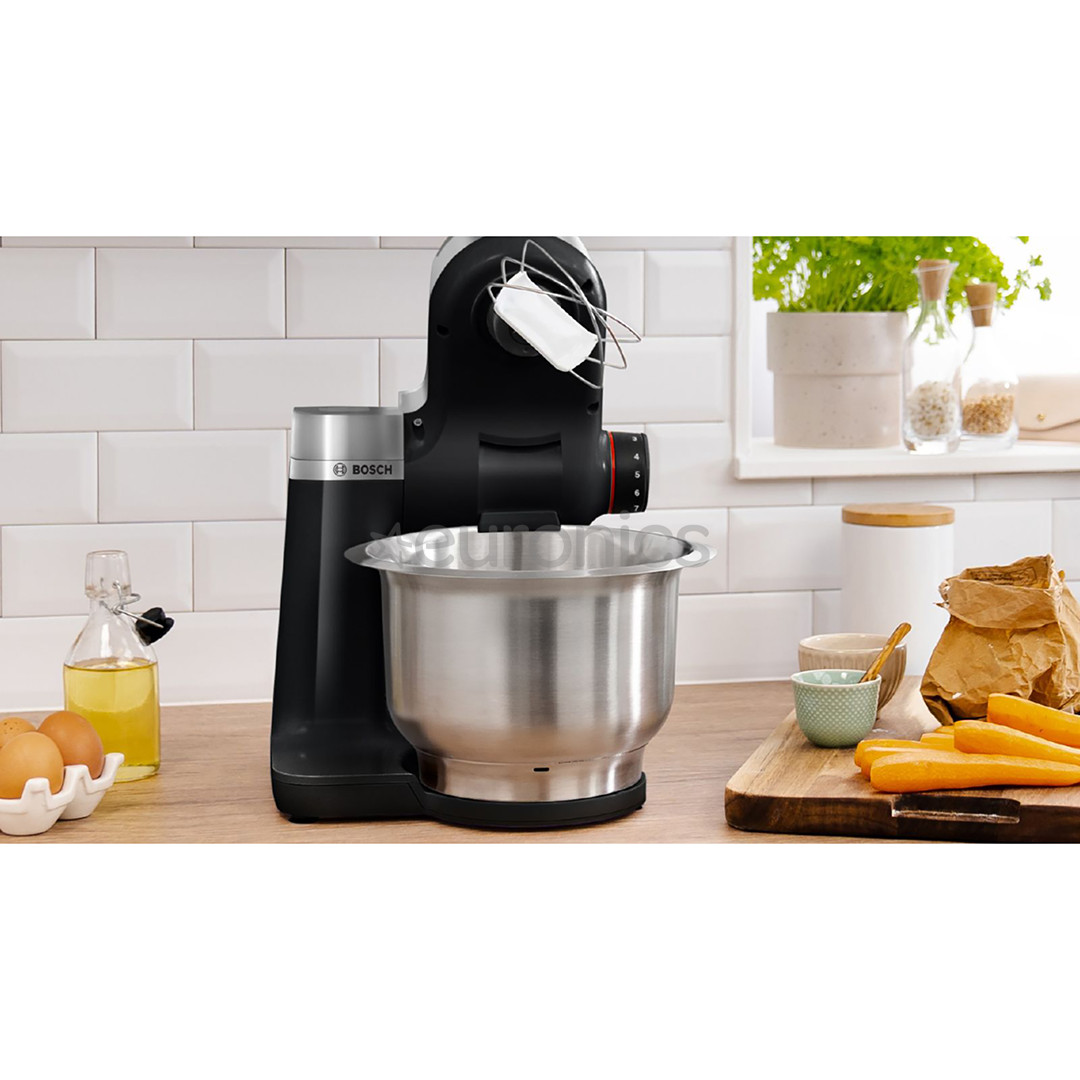 Bosch, Series 2, 3,8 L, black/silver - Kitchen machine