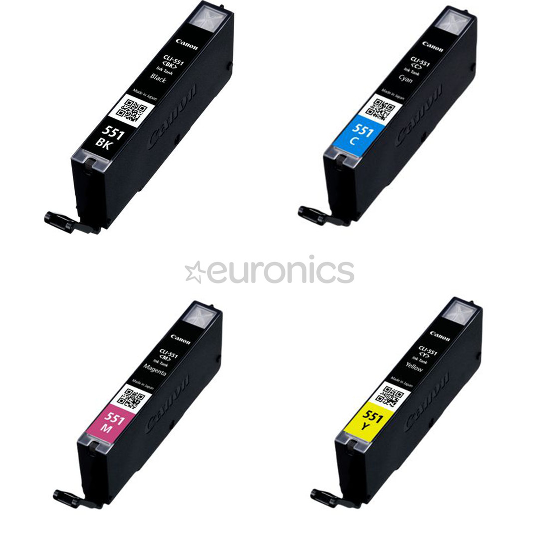Canon CLI-551, многоцветный - Комплект картриджей