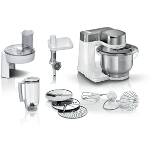 Bosch, Series 2, 3,8 L, white/silver - Kitchen machine