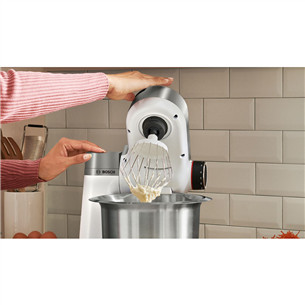 Bosch, Series 2, 3.8 L, balta/sudraba - Virtuves kombains