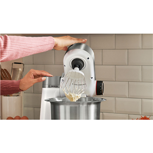 Bosch, Series 2, 3,8 L, white/silver - Kitchen machine