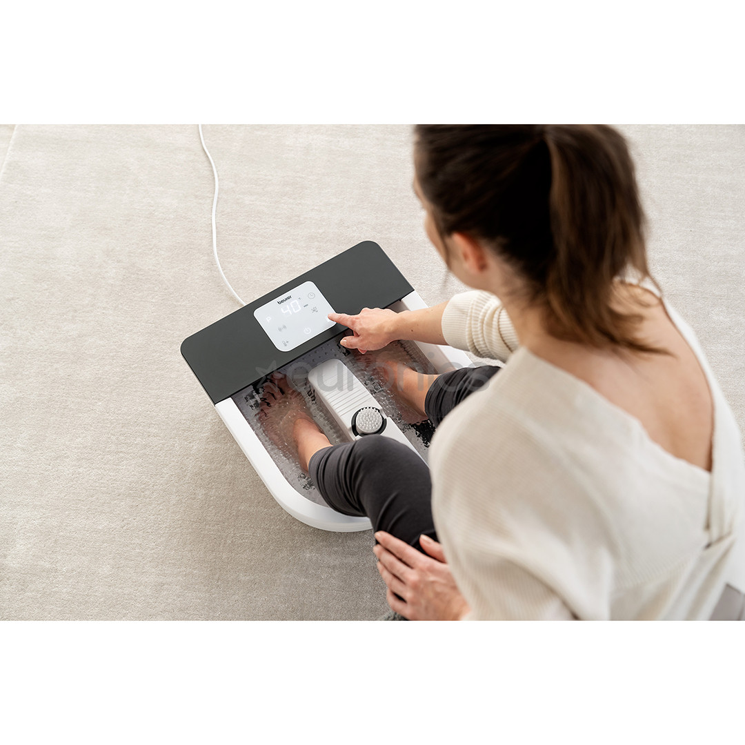 Beurer, balta/pelēka - Kāju masāžas vanniņa