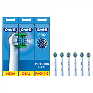 Braun Oral-B Precision Clean Pro, 6 pcs, white - Spare brushes