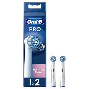 Braun Oral-B Sensitive Clean Pro, 2 gab., balta - Uzgaļi elektriskajai zobu birstei