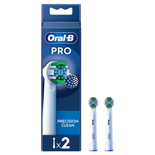 Braun Oral-B Precision Clean Pro, 2 gab., balta - Uzgaļi elektriskajai zobu birstei EB20-2/NEW