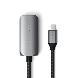 Satechi USB-C to 2.5 Gigabit Ethernet, pelēka - Adapteris