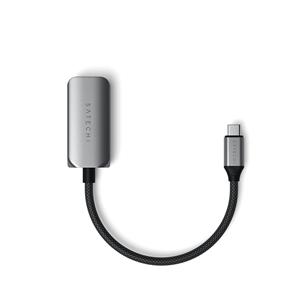 Satechi USB-C to 2.5 Gigabit Ethernet, pelēka - Adapteris