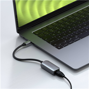 Satechi USB-C to 2.5 Gigabit Ethernet, pelēka - Adapteris