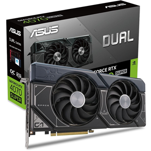 Asus, NVIDIA GeForce RTX 4070 Super, 12 ГБ, GDDR6X, 192 бит - Графическая карта 4711387438947