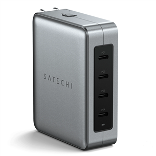Satechi Travel Charger, 145 W, USB-C, pelēka - Lādētājs ST-W145GTM