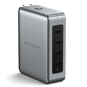 Satechi Travel Charger, 145 W, USB-C, gray - Charging adapter