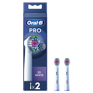 Braun Oral-B Pro 3D White, 2 шт., белый - Насадки для зубной щетки