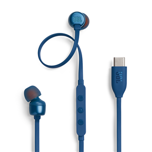 JBL Tune 310C USB-C, zila - Austiņas JBLT310CBLU