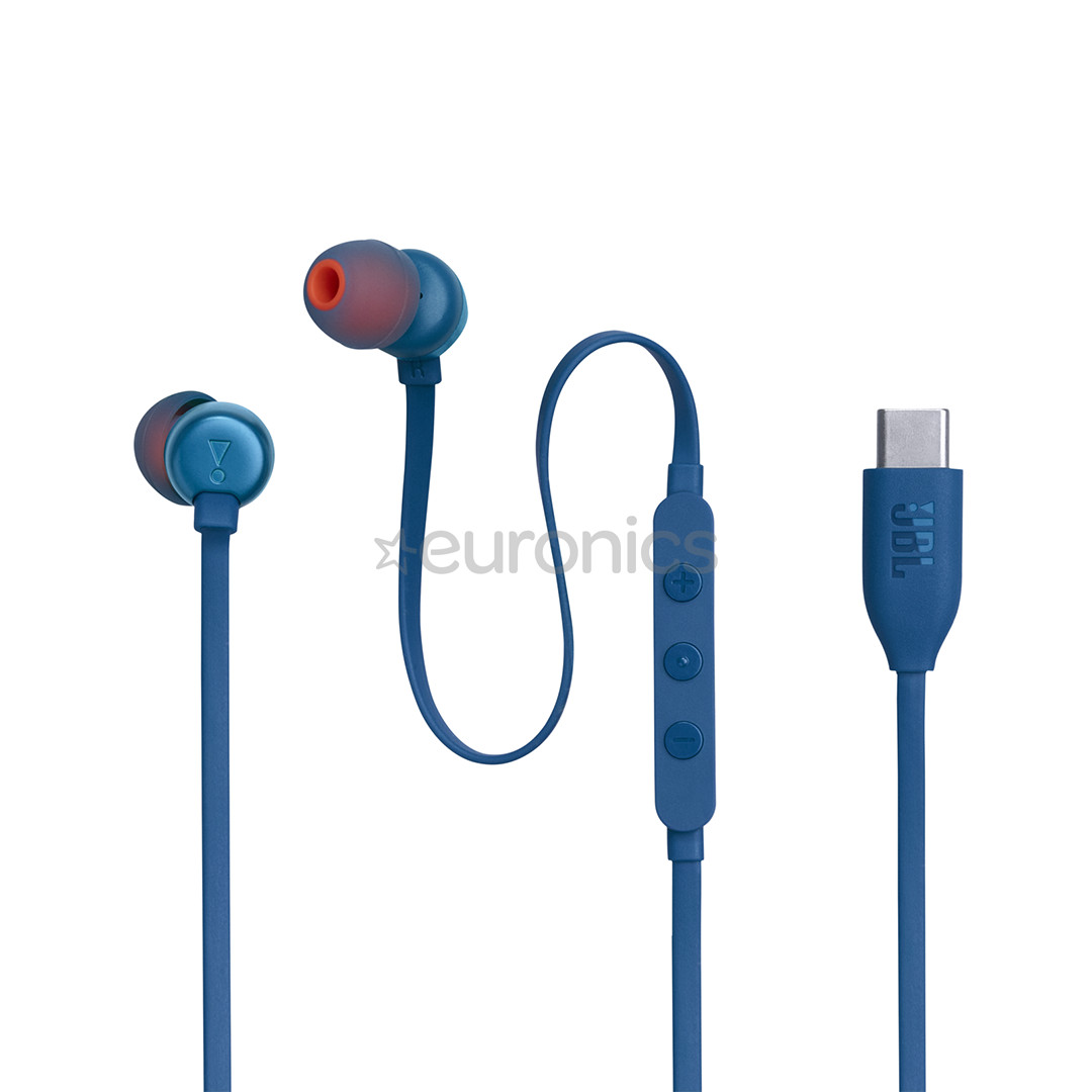 JBL Tune 310C USB-C, zila - Austiņas