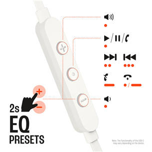 JBL Tune 310C USB-C, balta - Austiņas