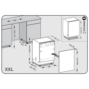 Miele G 7985 SCVi XXL AutoDos K2O, 14 komplekti - Iebūvējama trauku mazgājamā mašīna