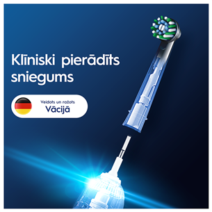 Braun Oral-B Cross Action Pro, 4 gab., melna - Uzgaļi elektriskajai zobu birstei