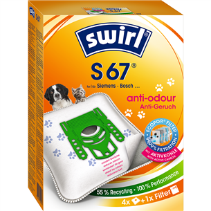 Swirl, 4 pcs - Dust bags S67PET