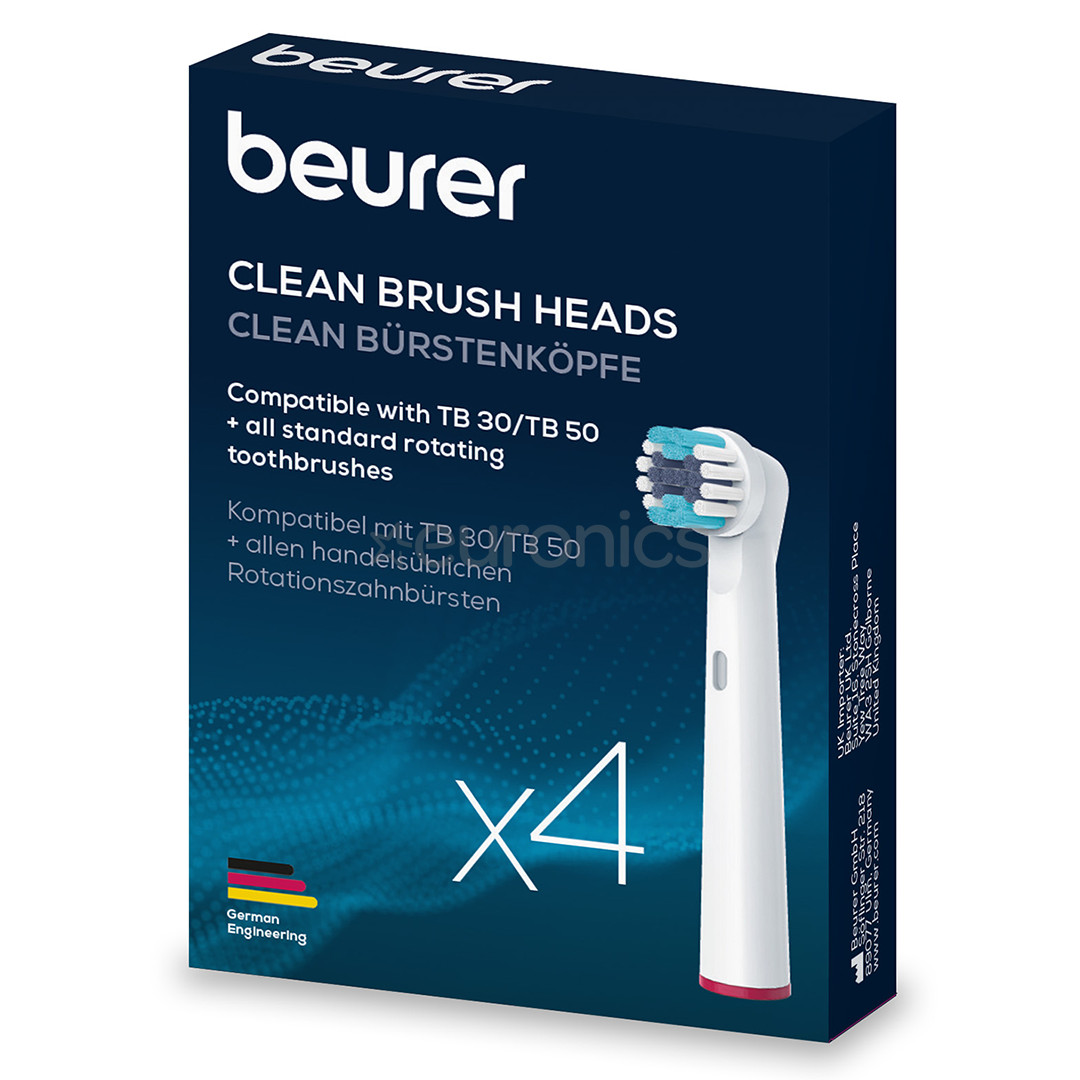Beurer Clean, 4 pcs, white - Spare brushes