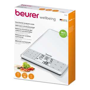 Beurer, белый - Кухонные весы для диетического питания