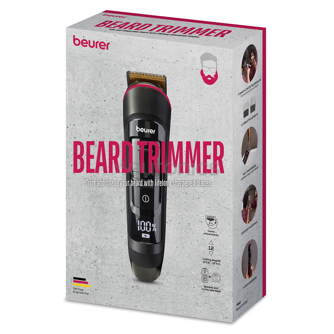 Beurer, black - Beard trimmer