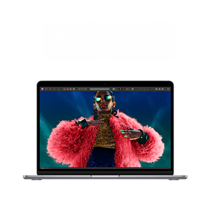 Apple MacBook Air 13'' (2024), M3 8C/8C, 8 GB, 256 GB, SWE, pelēka - Portatīvais dators